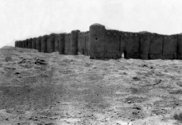 Bymure, Samarra, Mesopotamien, 1918