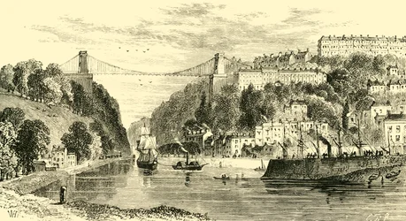 Clifton Suspension-Bridge, 1898.