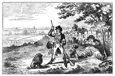 Cockney-sportsmænd, der genlader, 1800