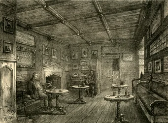 Kaffestue ved St. Johns Gate, c1872.