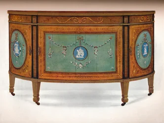 Kommode af Lunette Form, c1775