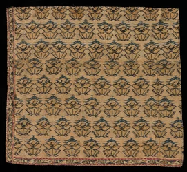 Hjørnefragment af et sjal, slutningen af 1700-tallet.