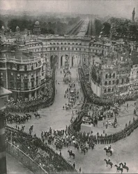 Kroningen af kong George 5. og dronning Mary, London, 1911.