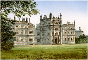 Corsham Court, Wiltshire, hjemsted for Lord Methuen, c1880