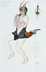 Kostumedesign til Papegeno, 1913