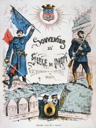Omslag til erindringer om belejringen af ​​Paris, 1870-1871