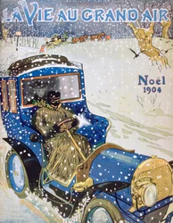 Forside til julenummeret af magasinet La Vie au Grand Air, 1904