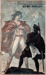 Forside af Frankenstein, af Mary Shelley, slutningen af det 19. århundrede