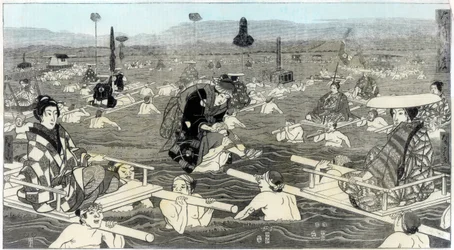 Krydser Oho-e-ga-wa, i provinsen Suraga, 1856
