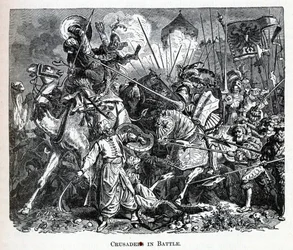 Korsfarere i kamp, 1882