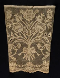 Manchet med blomsterranker, 1800-tallet.