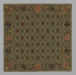 Pudebetræk, Kina, Qing-dynastiet 1644-1911, ca. 1900.