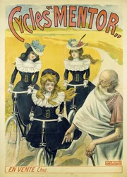 Cycles Mentor-plakat, ca 1896