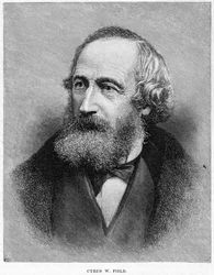 Cyrus W Field, amerikansk finansmand, c1800-tallet