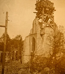 Ødelagt kirke, c1914-c1918
