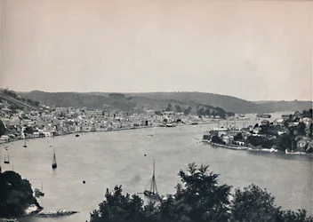 Dartmouth - Generelt billede, viser Britannia Floating Naval College, 1895