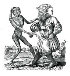 Døden og jøden, en episode fra Dødedansen, 1441, 1870