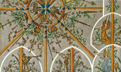 Udsmykning i Stedum Kirke, Groningen, Holland, 1928.
