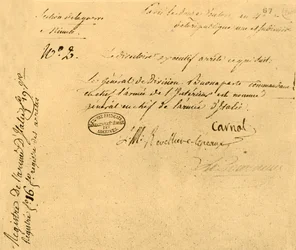 Eksekutivdirektoratets dekret af 2. marts 1796, 1921.