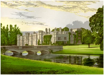 Deene Park, Northamptonshire, hjemsted for grevinden af Cardigan, c1880