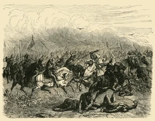 Abdalrahmans nederlag ved Poitiers, 732AD, 1890.