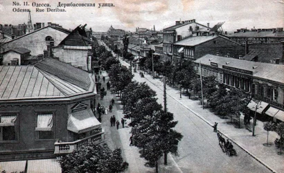 Deribasovskaya Street, Odessa, Rusland, midten af det 19. århundrede