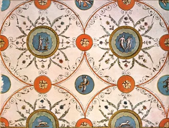 Design til et loft-maleri, Italien, 1928.
