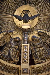 Detalje af Skt. Stephens bulgarske kirke iconostasis Istanbul Turquie