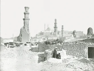 Fjernsyn over citadellet, Kairo, Egypten, 1895.