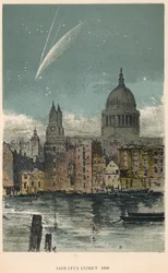 Donatis komet fra 1858 set over St Paul