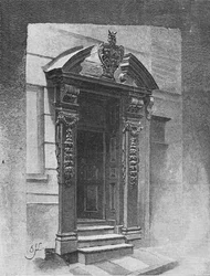 Døråbning, Painter Stainers Hall, 1890