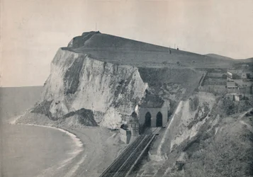 Dover - Tunnelen i Shakespeares Cliff, 1895