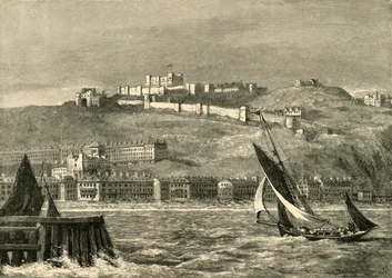 Dover, fra havet, 1898.