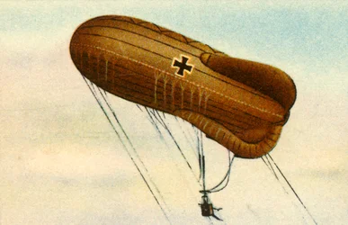 Drage spærreildsballon, c1898, 1932.
