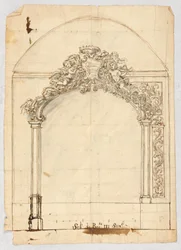 Tegning, skulpturel Overdoor