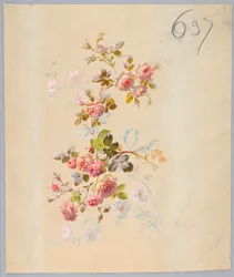Tegning, fra Saint Germain - bind 1 & 2, ca. 1896