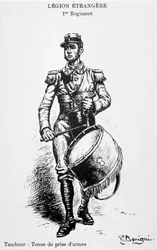 Trommeslager, 1. regiment af den franske fremmedlegion, 20. århundrede