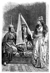 Druzisk prinsesse og dame af Libanon, 1895