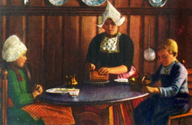 Hollændere i traditionel dragt, c1928.
