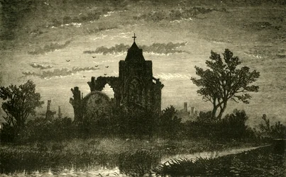 East End of Crowland Abbey, 1898.
