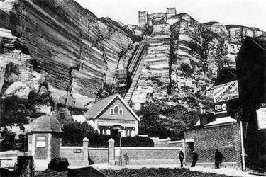East Hill lift, Hastings, East Sussex, begyndelsen af det 20. århundrede