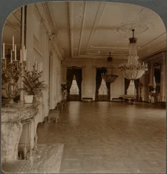 Østrum, hvor der afholdes receptioner, Det Hvide Hus, Washington D.C., c1900