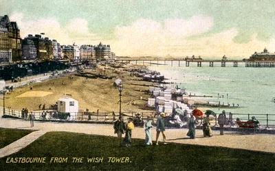 Eastbourne fra Wish Tower, Sussex, begyndelsen af det 20. århundrede