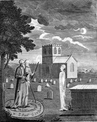 Edward Kelley, engelsk astrolog og alkymist, c1790
