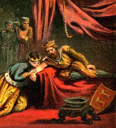 Edward af Woodstock, Prince of Wales, med sin kone, Joan, Princess of Wales, c1850