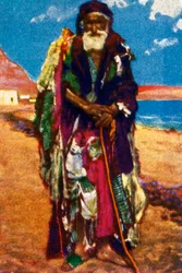 Ældre tigger, Egypten, c1928.