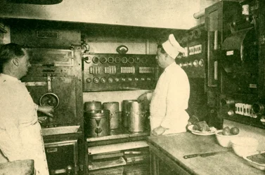 Elektrisk udstyret togkøkken, London og North Eastern Railway, 1930.