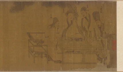 Elegant sammenkomst i den vestlige have, Ming-dynastiet, 1500-tallet.