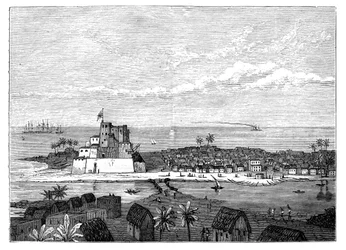 Elmina, Guldkysten, Vestafrika, c1890