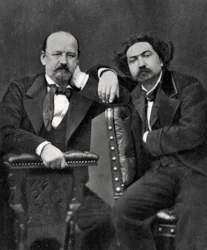 Emile Erckmann og Alexandre Chatrian, franske forfattere, 1887